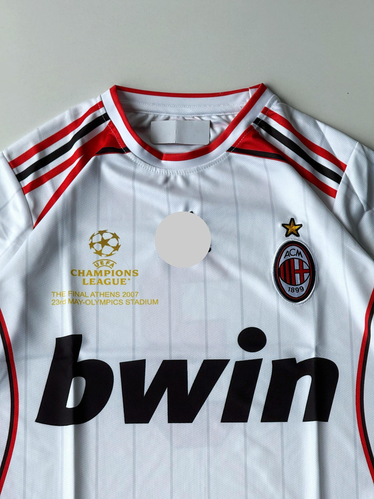 Ac milan 2006-07 away maldini half sleevs retro