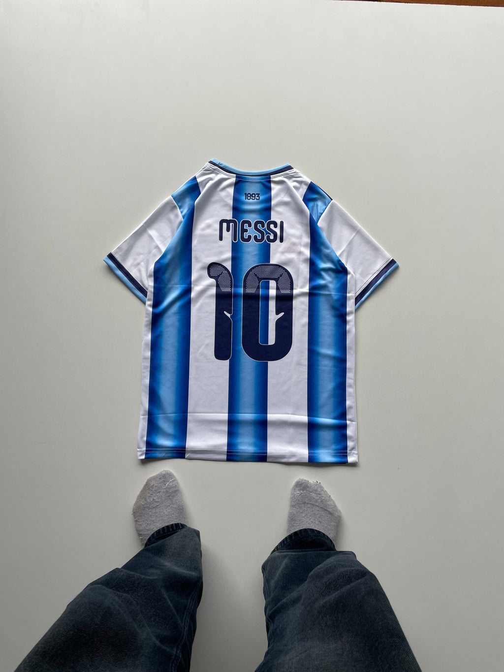 Argentina Messi home WC 2026 half sleeve