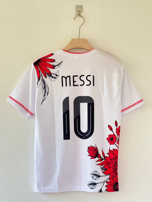 Argentina Messi red special edition half sleeves
