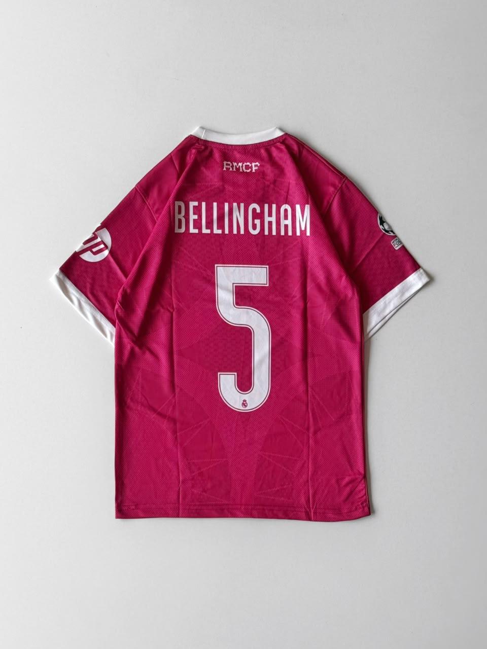 New season Real madrid Bellingham Red fan made half sleeve