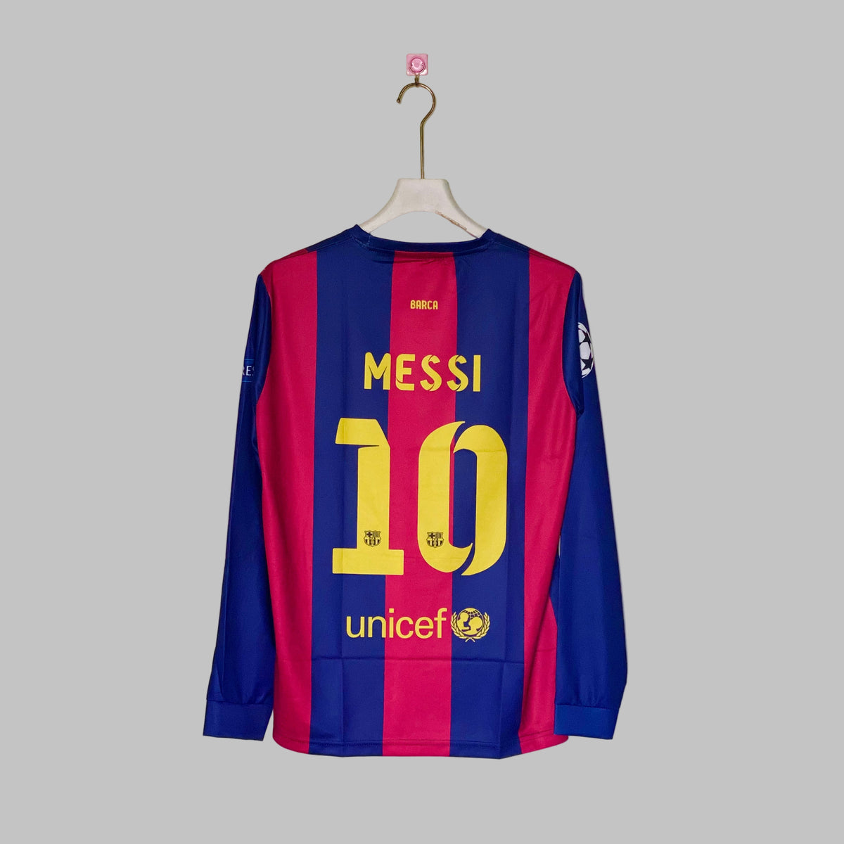 FC Barcelona Messi 2015-16 Retro Jersey - Long Sleeve