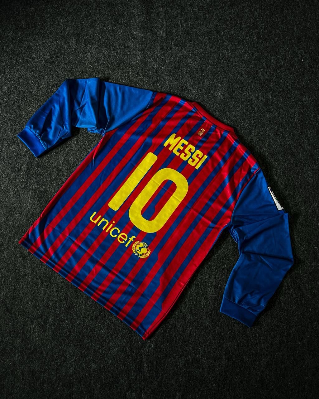 FC Barcelona Messi Retro Sublimation Jersey - Long Sleeve